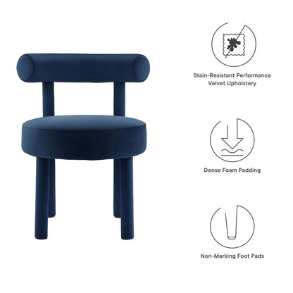 Nilo Performance Velvet Dining Chair