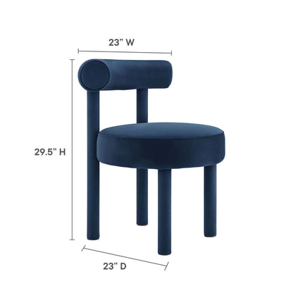 Nilo Performance Velvet Dining Chair