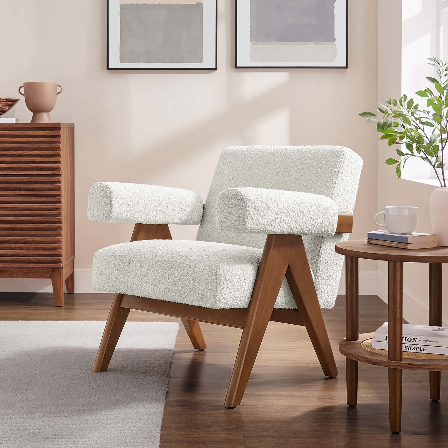 Taara Boucle Arm Chair