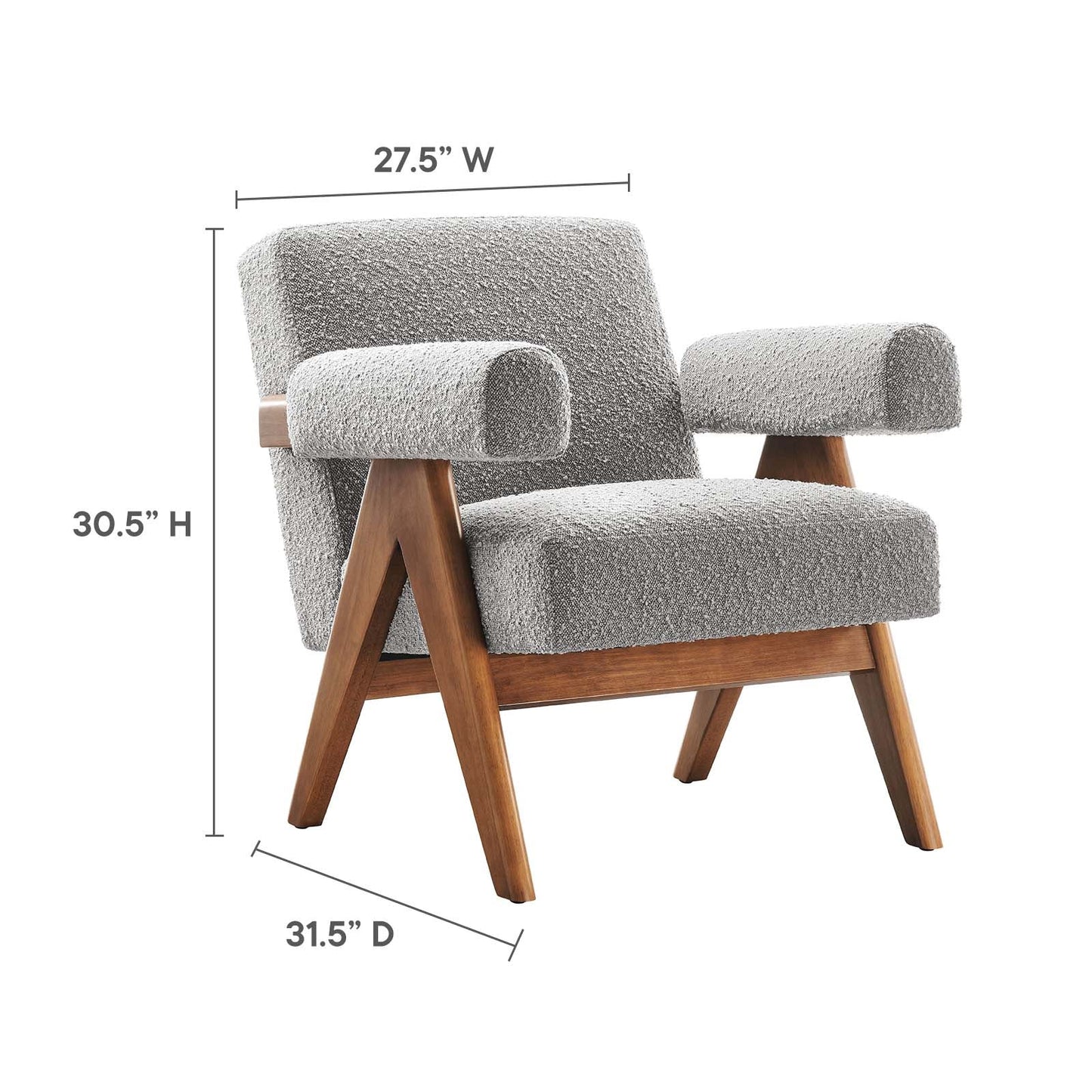 Taara Boucle Arm Chair