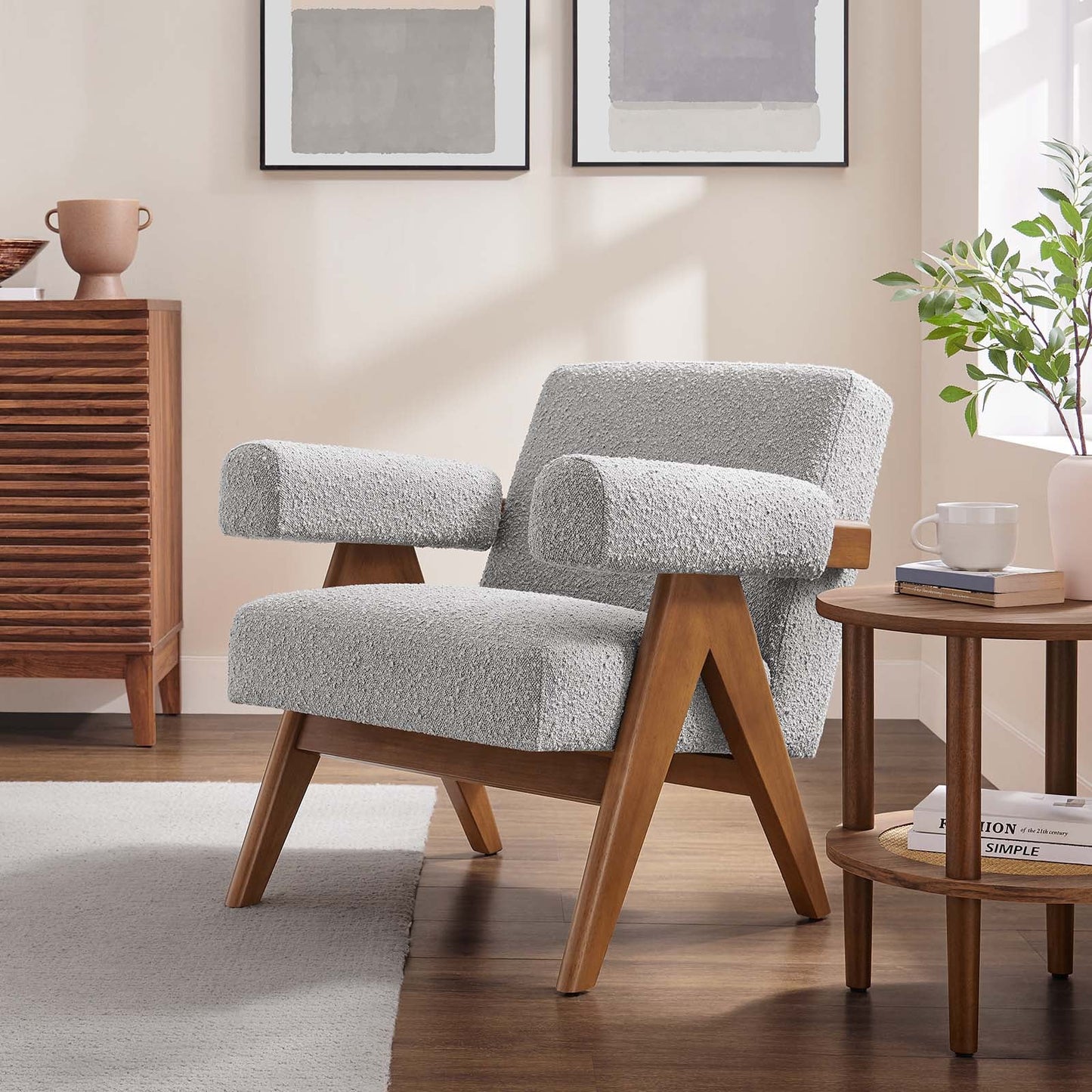 Taara Boucle Arm Chair