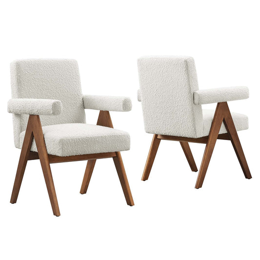 Taara Boucle Dining Chair - Set of 2