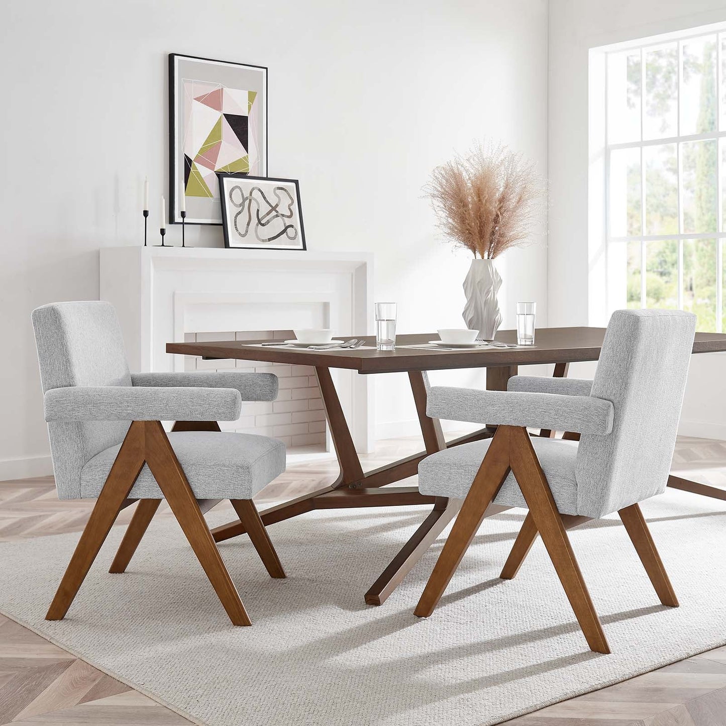 Lyra Fabric Dining Room Chair - Set of 2