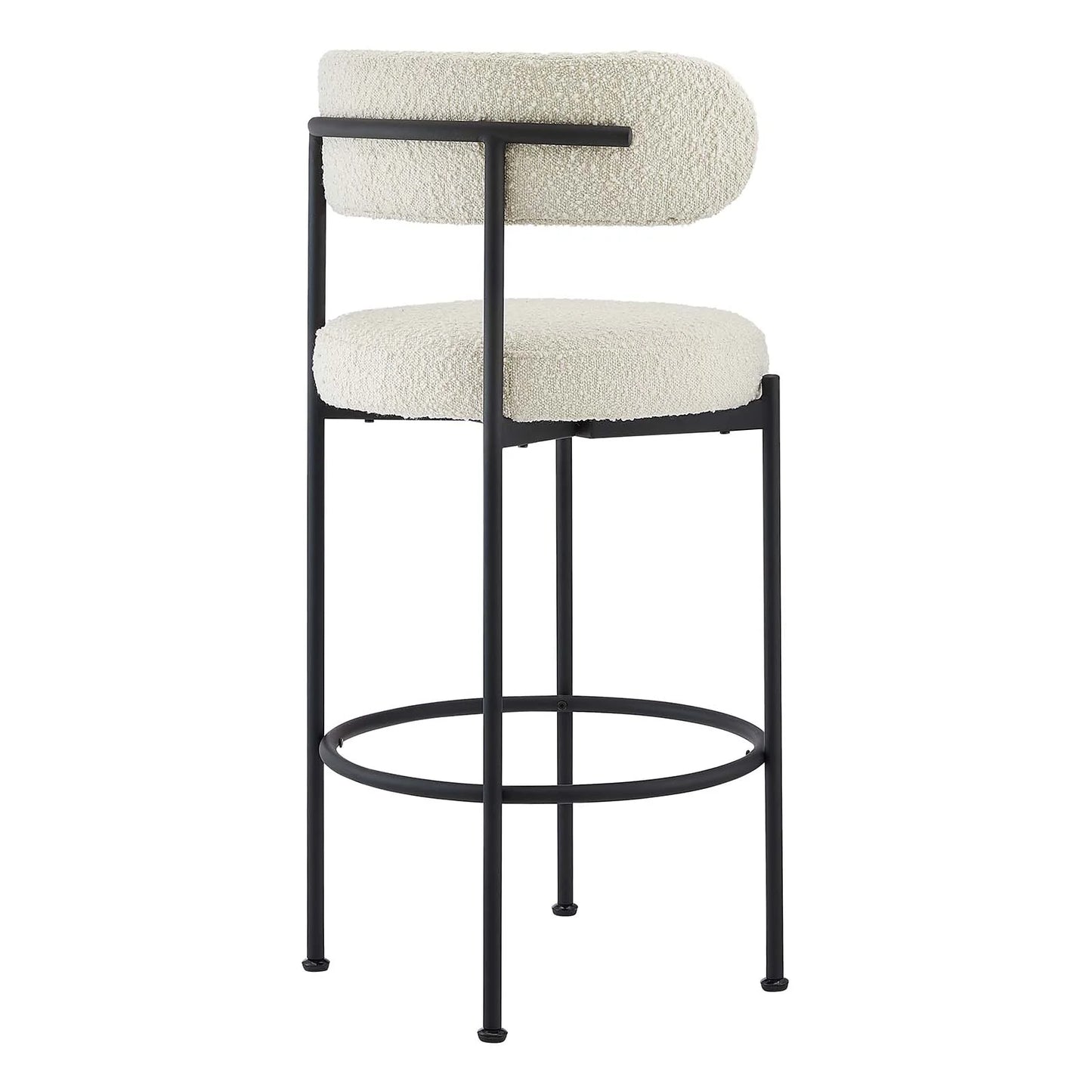 Albie Boucle Fabric Bar Stools - Set of 2