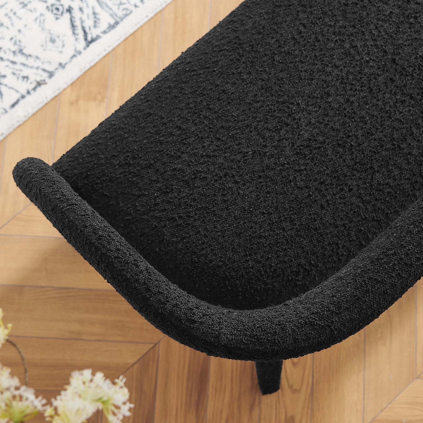 Aara Boucle Accent Bench