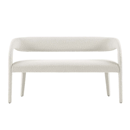 Aara Boucle Accent Bench