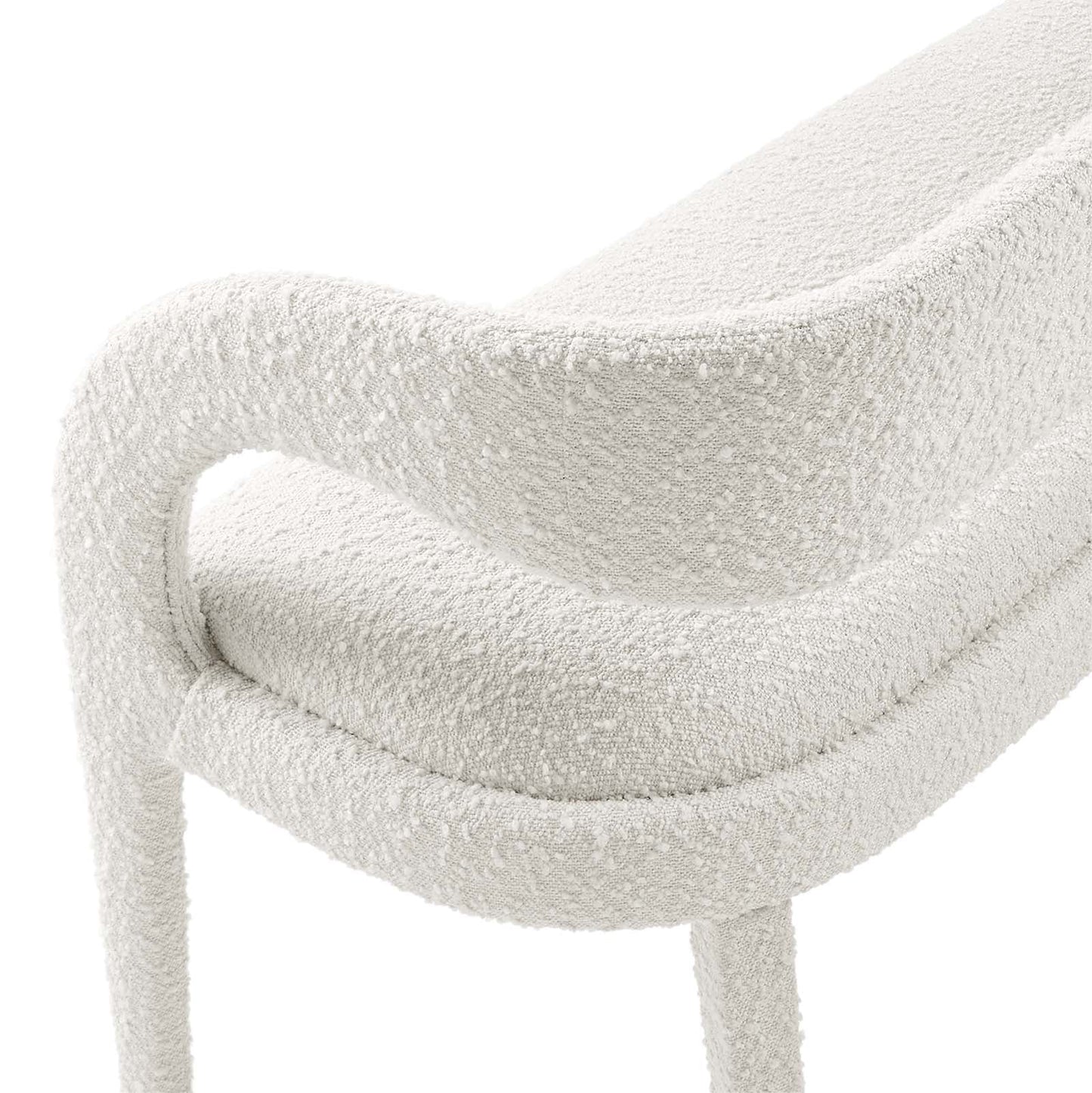 Aara Boucle Accent Bench