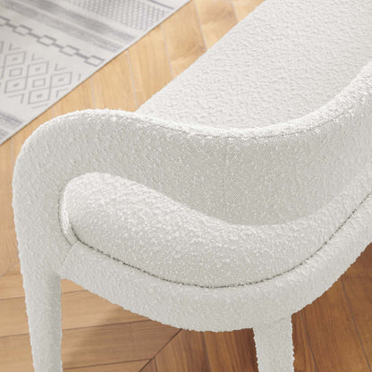 Aara Boucle Accent Bench