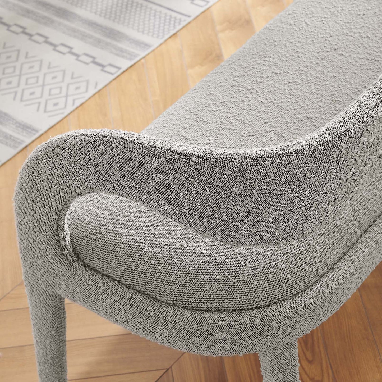 Aara Boucle Accent Bench