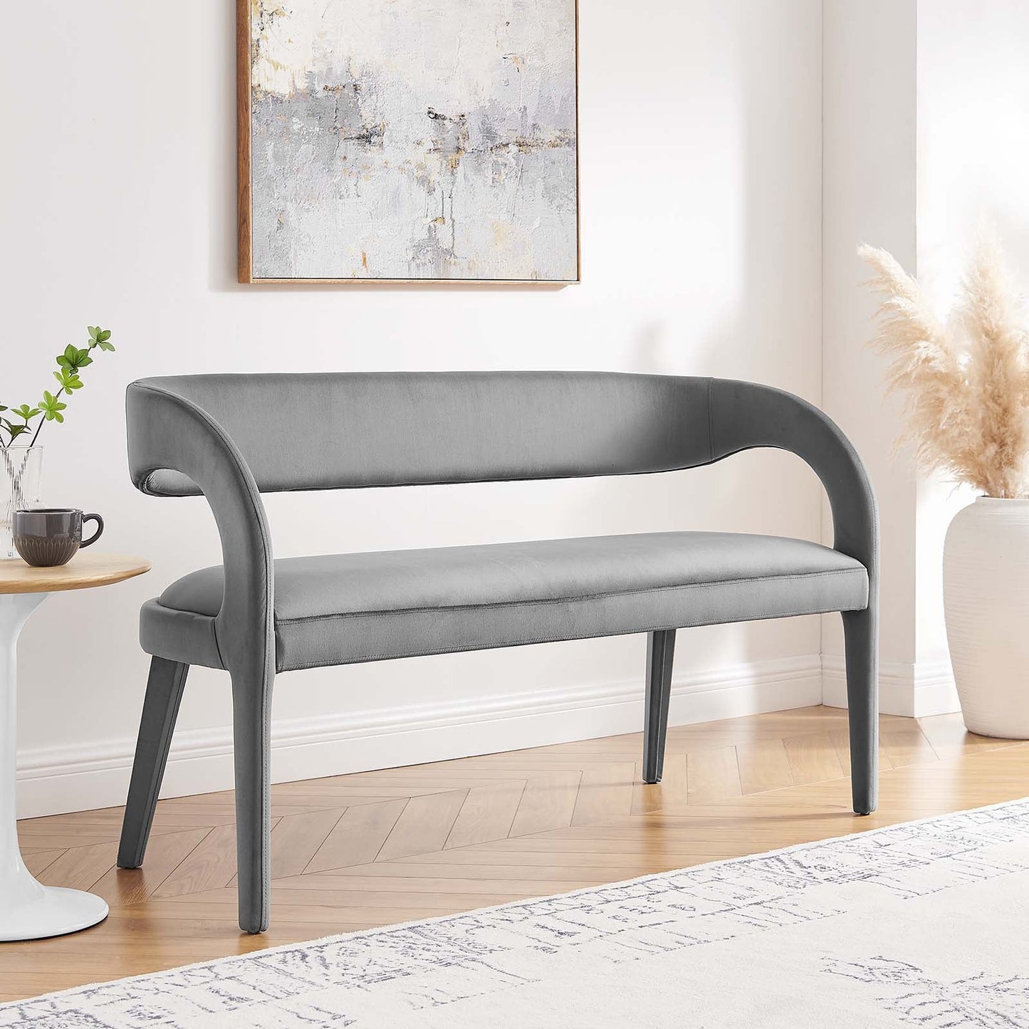 Aara Velvet Accent Bench