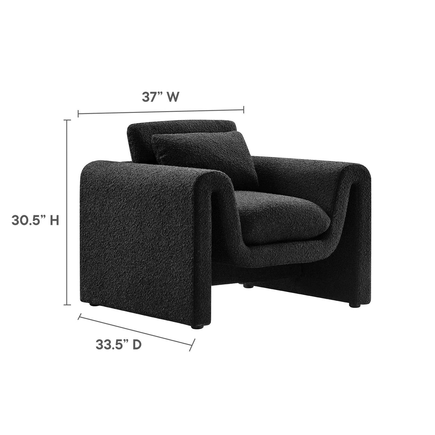 Anaya Boucle Armchair