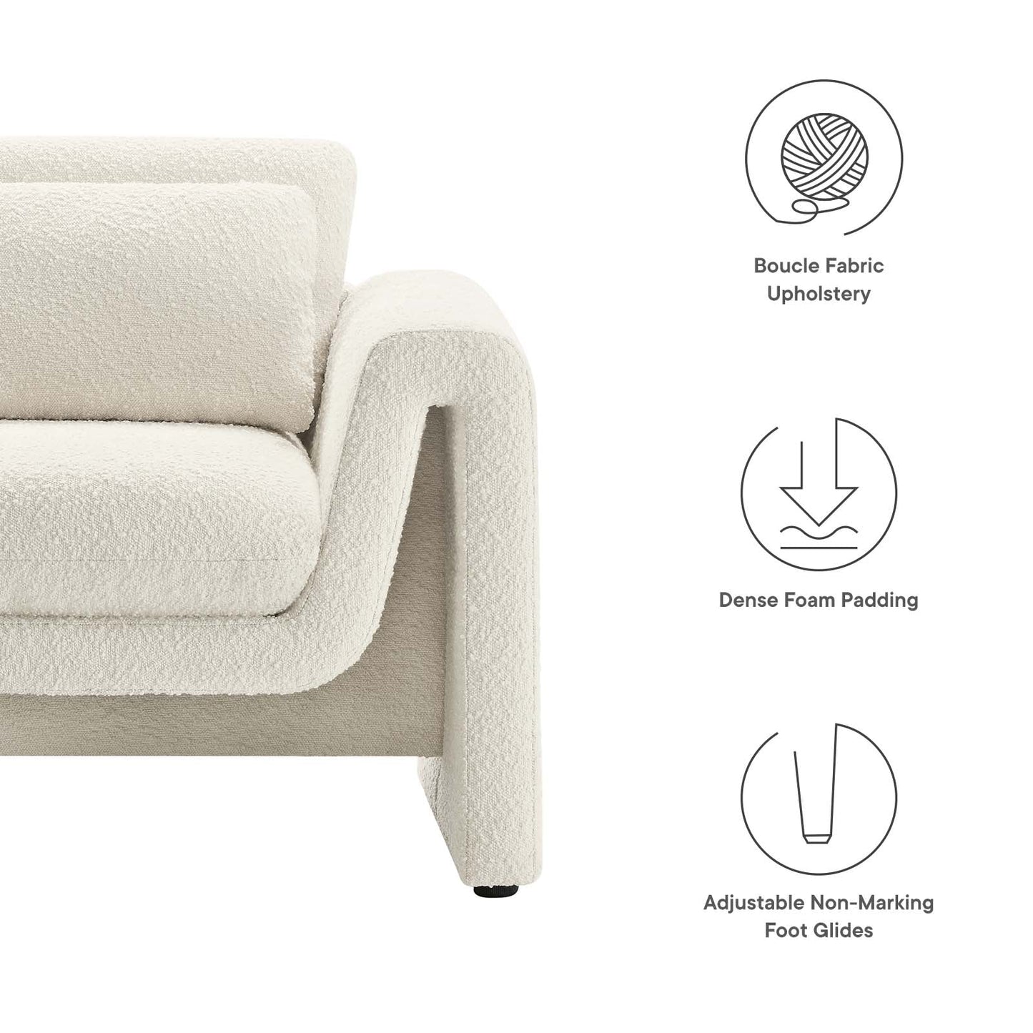 Anaya Boucle Armchair