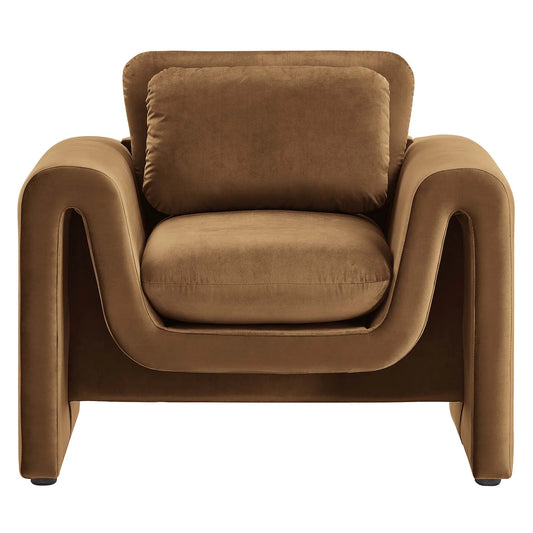 Anaya Velvet Armchair