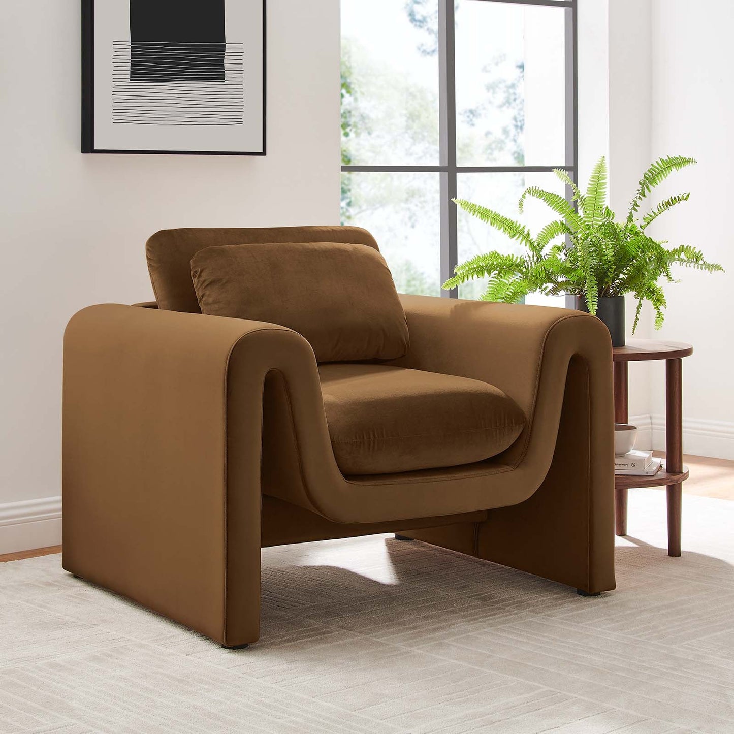 Anaya Velvet Armchair