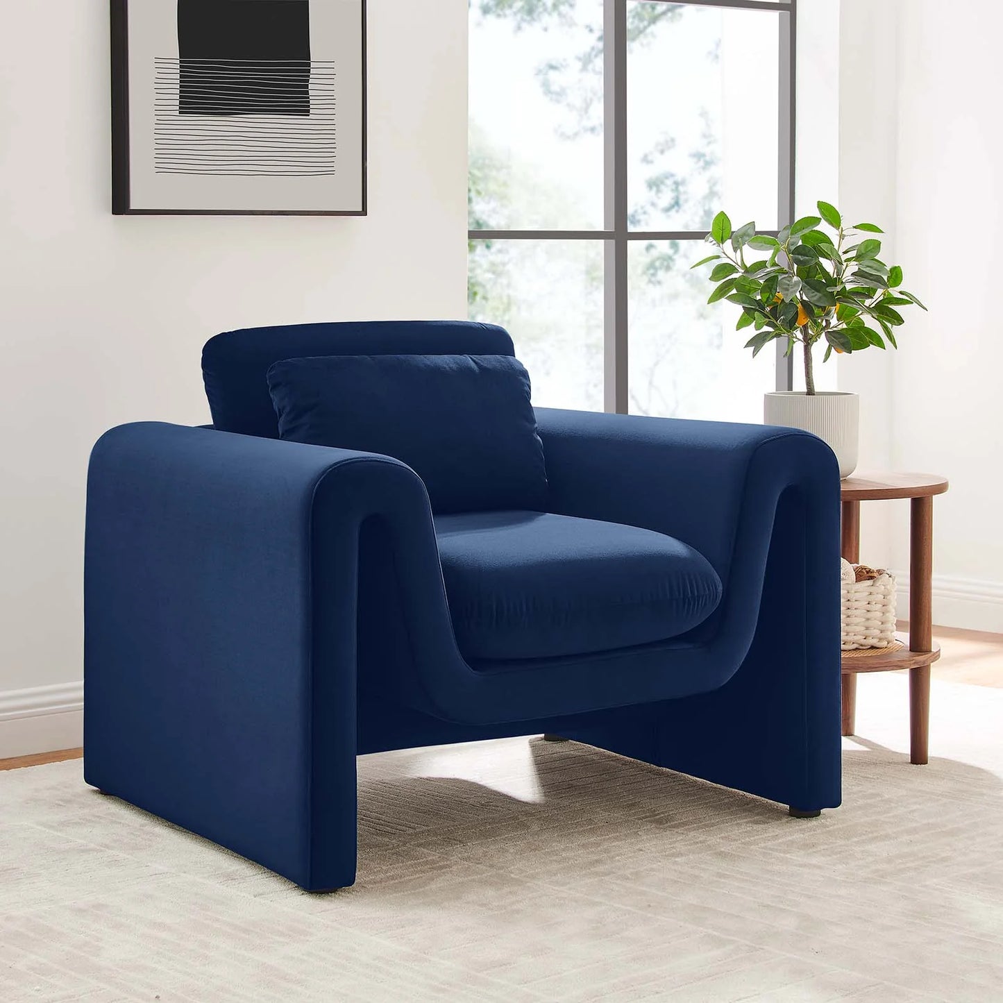 Anaya Velvet Armchair