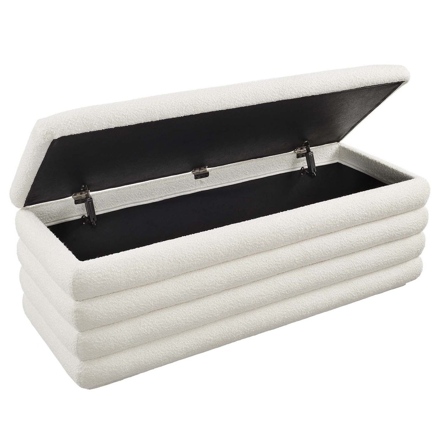 Ela Boucle Storage Bench