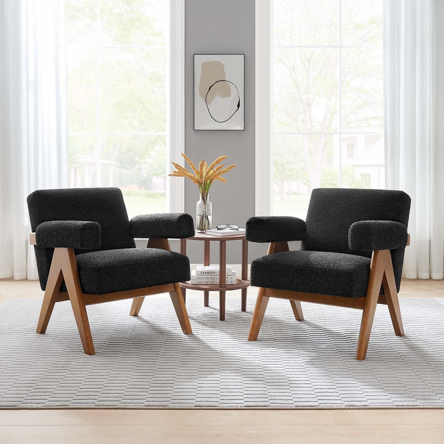 Taara Boucle Armchair- Set of Two