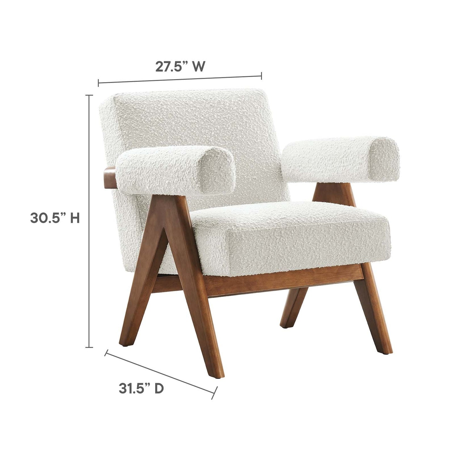 Taara Boucle Armchair- Set of Two