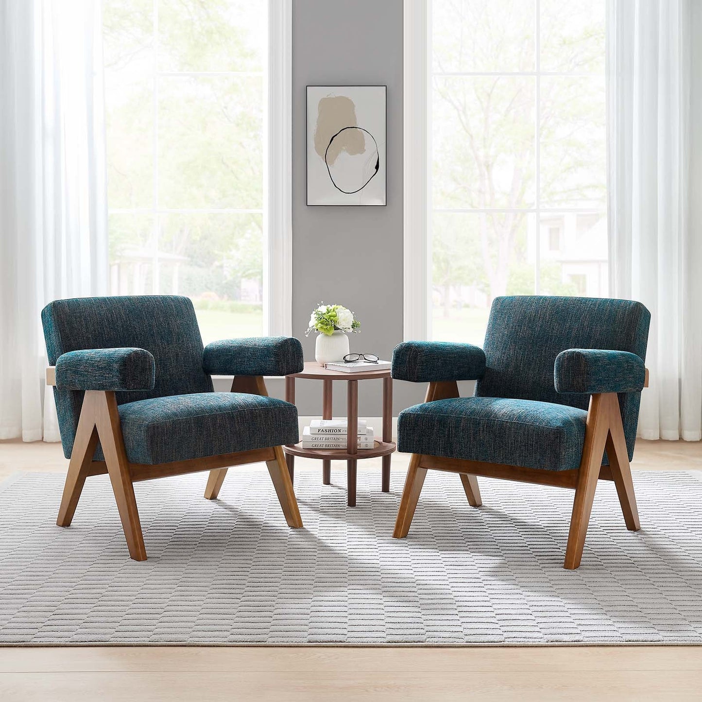 Taara Fabric Armchair- Set of Two