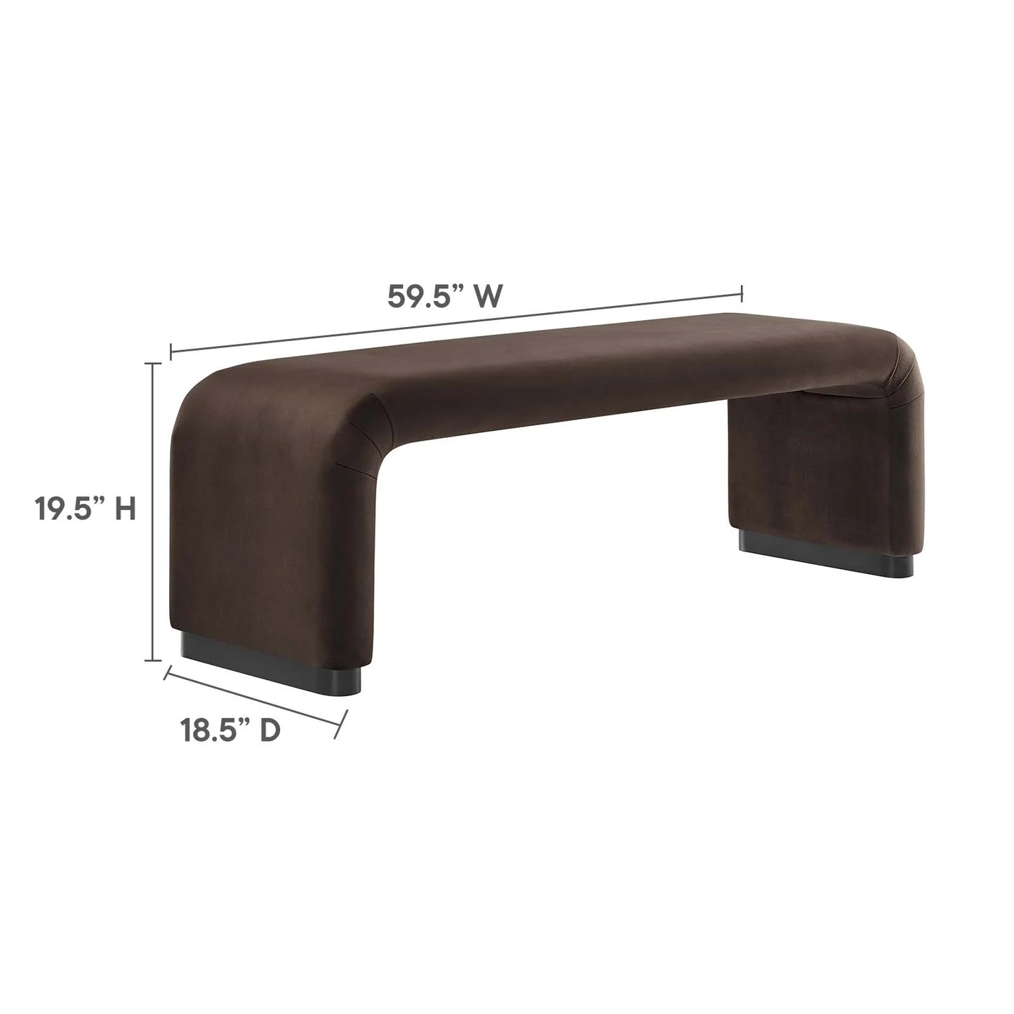 Illa Velvet Bench