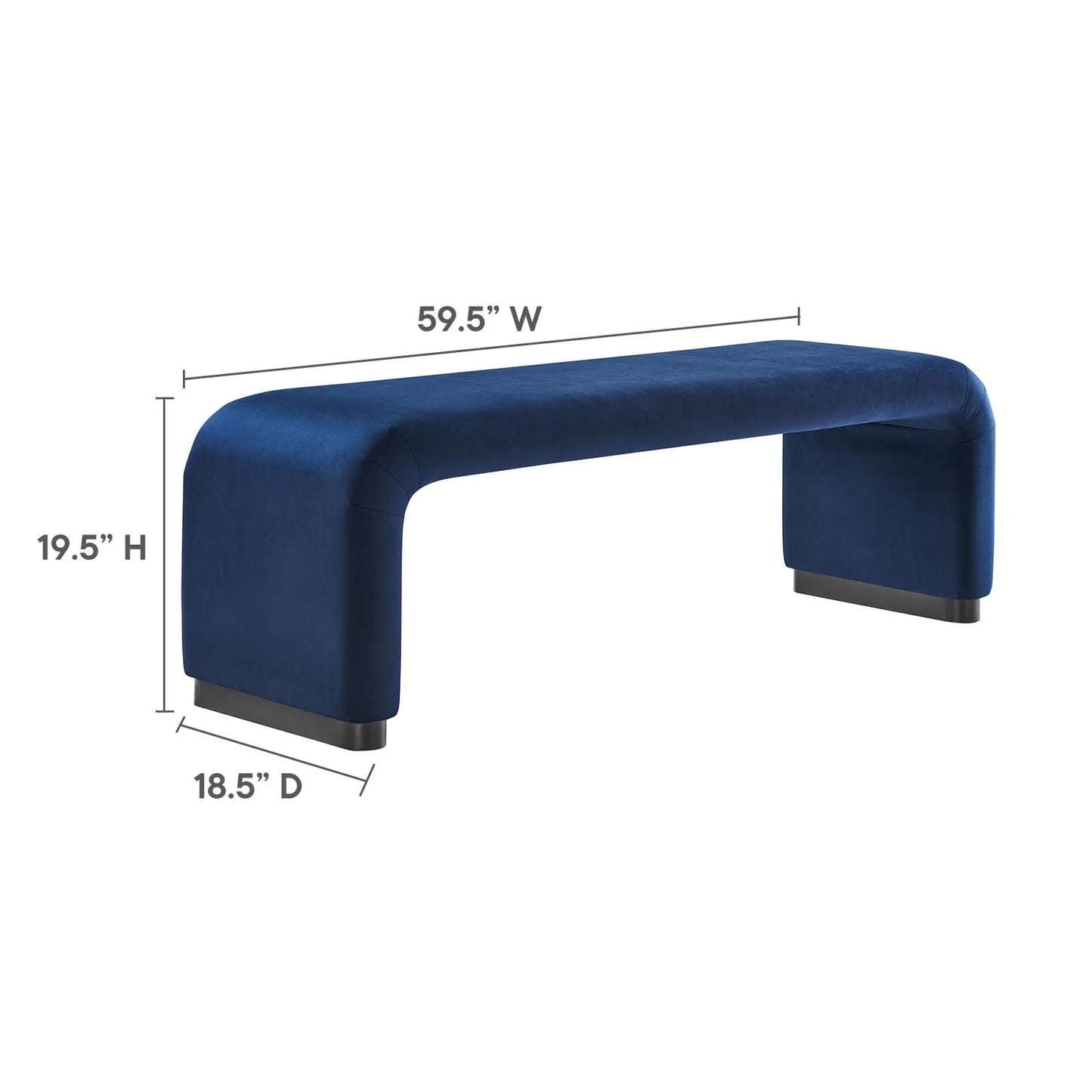 Illa Velvet Bench