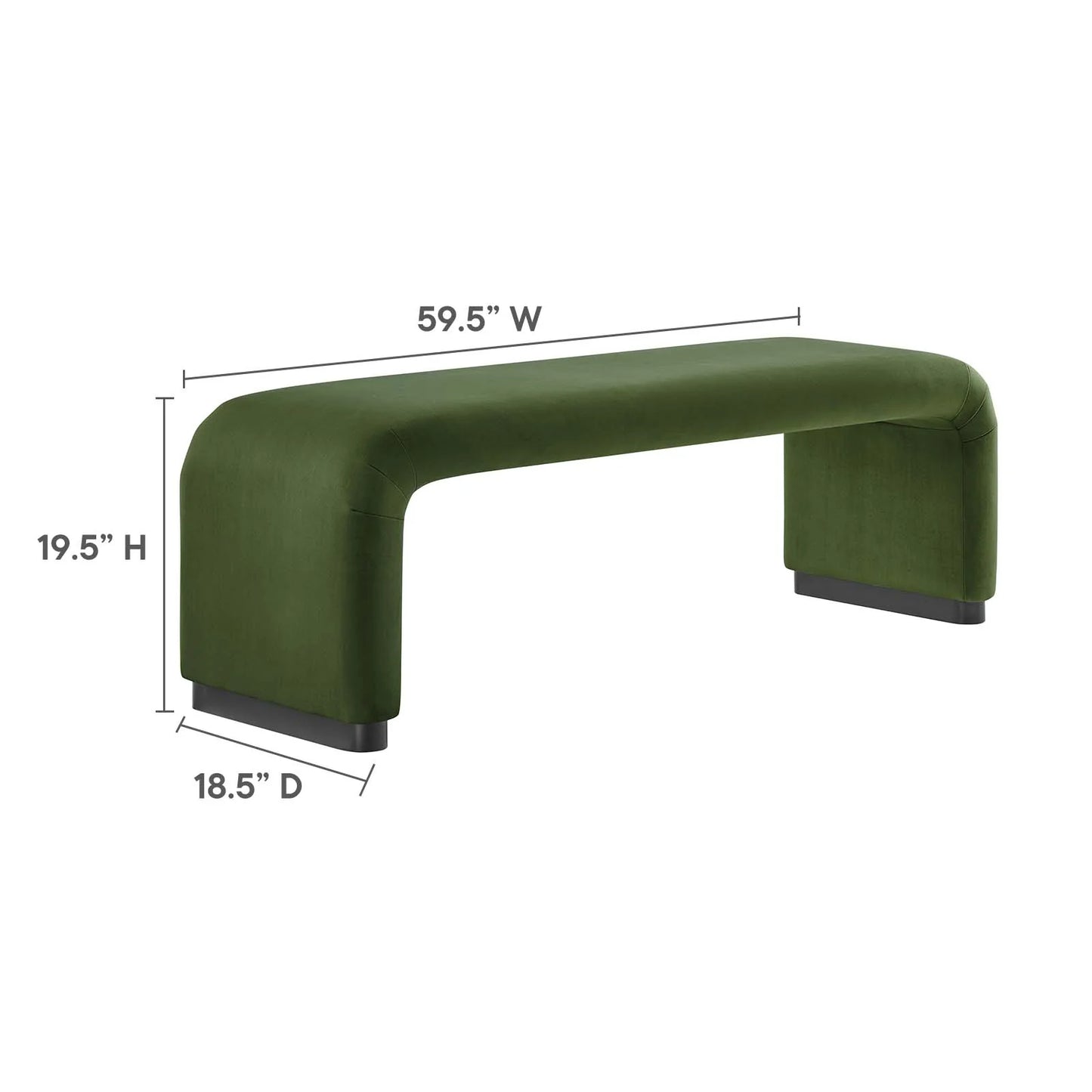 Illa Velvet Bench