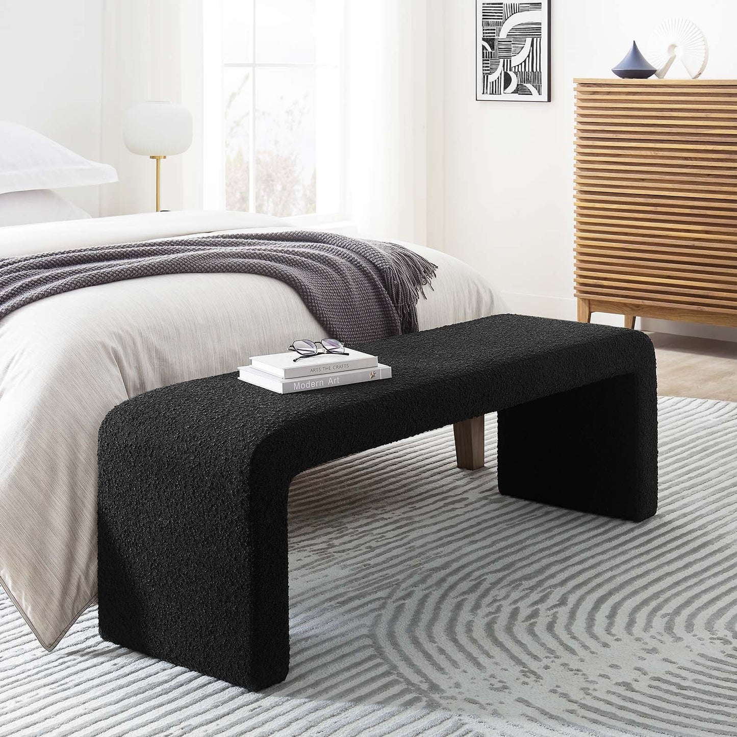 Aja Boucle Bench