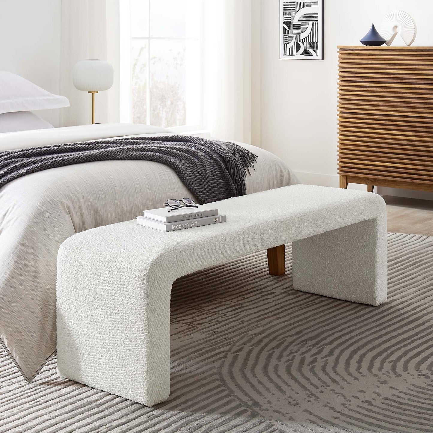 Aja Boucle Bench