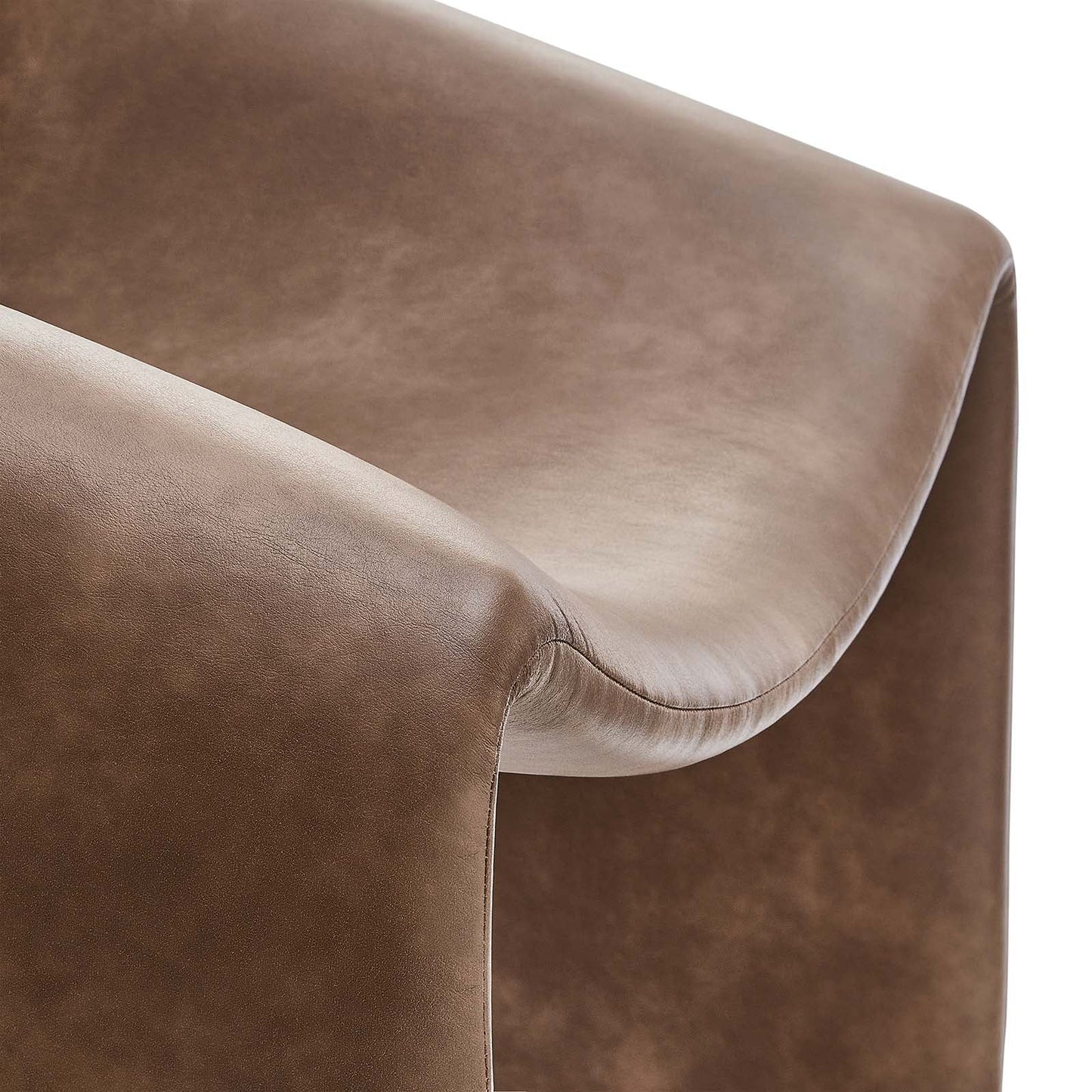 Nisha Vegan Leather Accent Chair