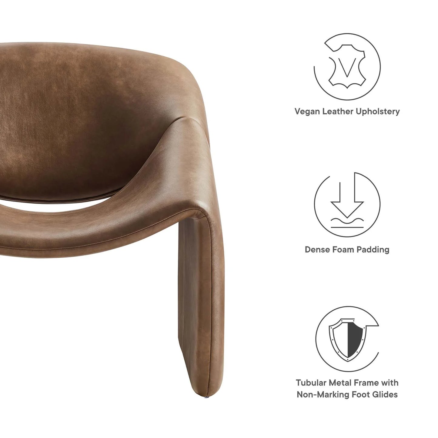 Nisha Vegan Leather Accent Chair