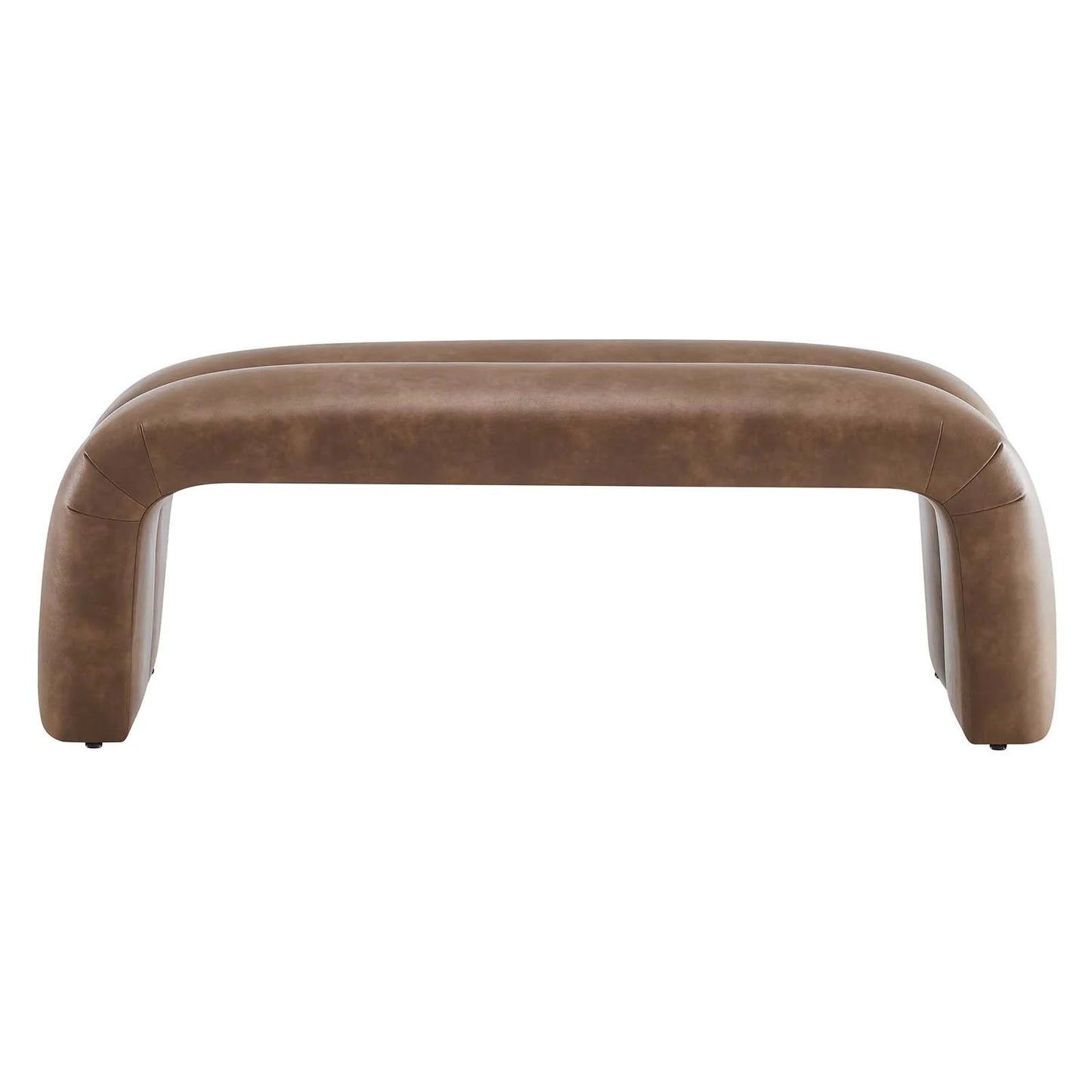 Anala Leather Accent Bench