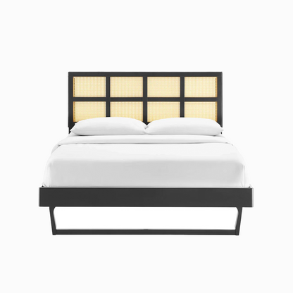 Ela Cane Platform Bed