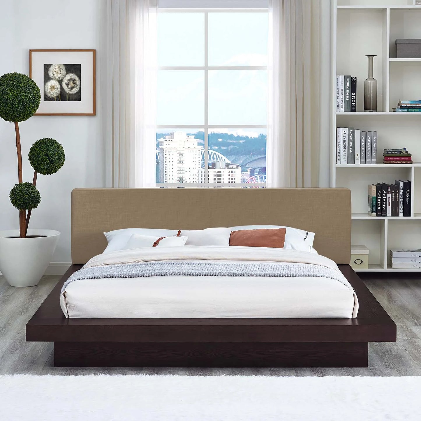 Dua Wood Platform Bed