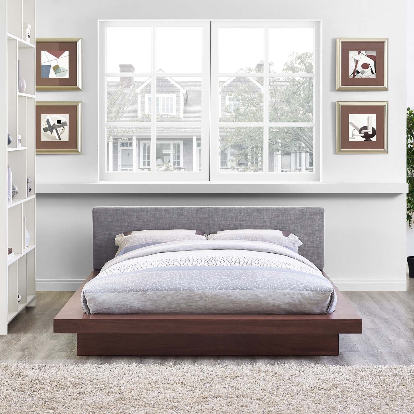 Dua Wood Platform Bed