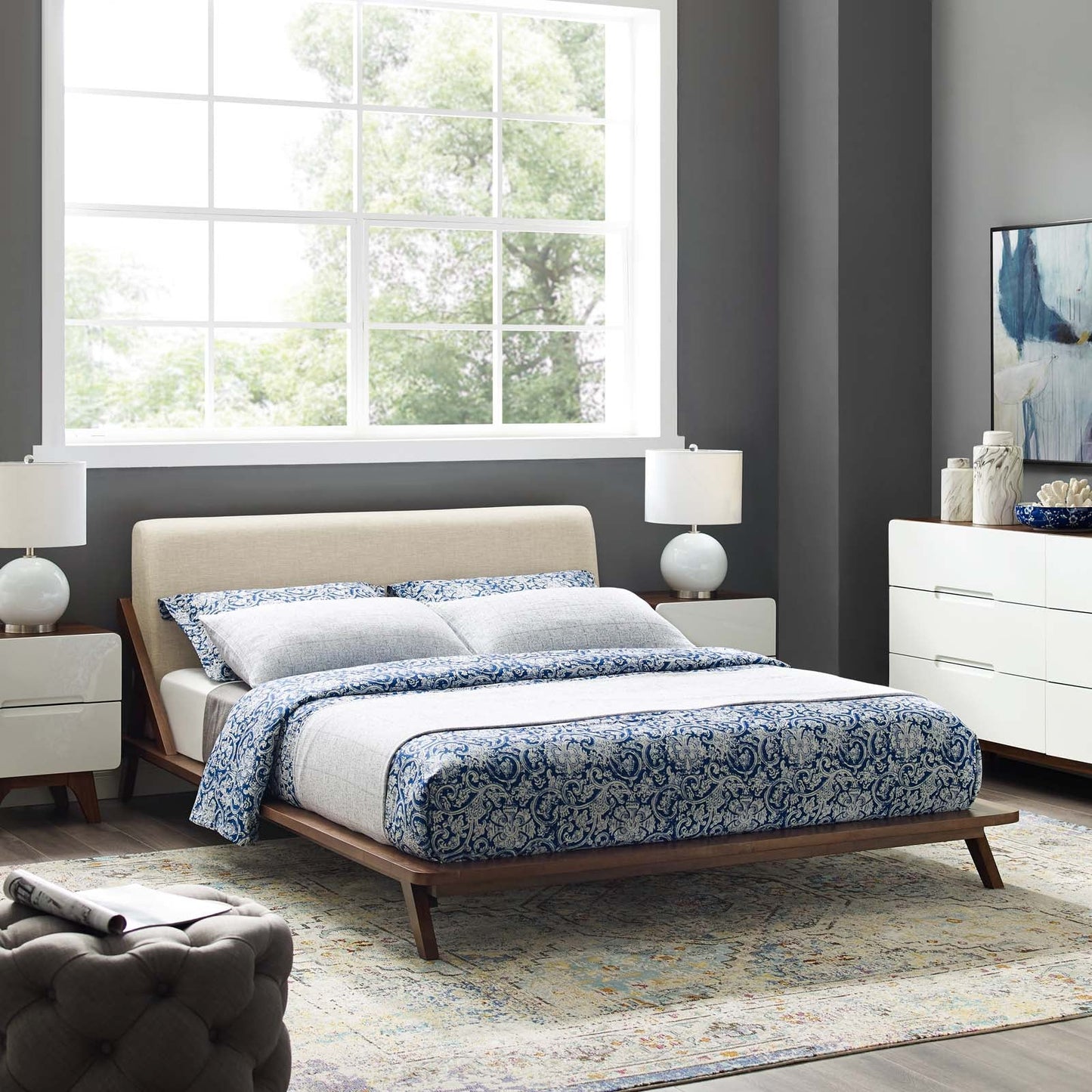 Vik Upholstered Platform Bed