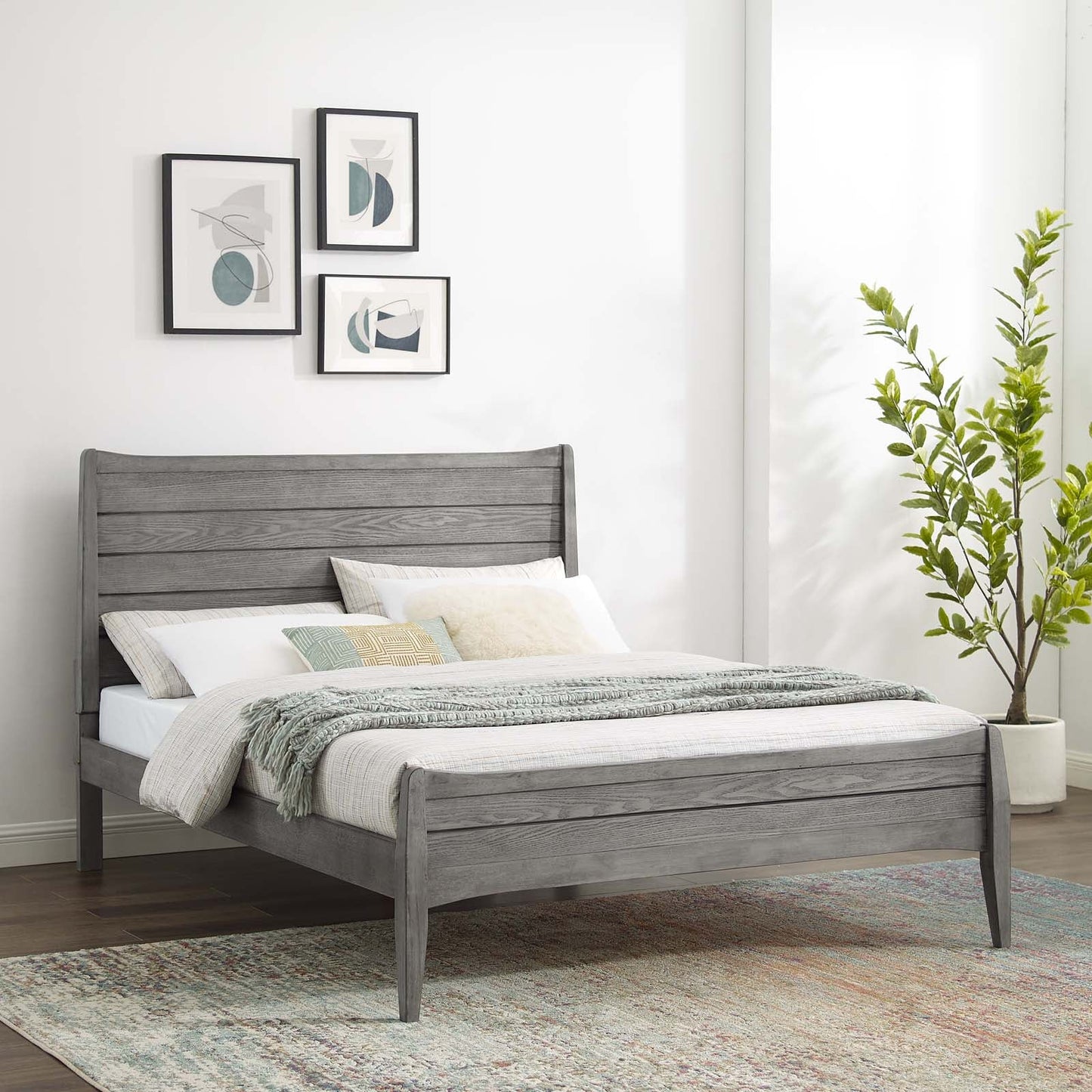 Eva Cane Platform Bed