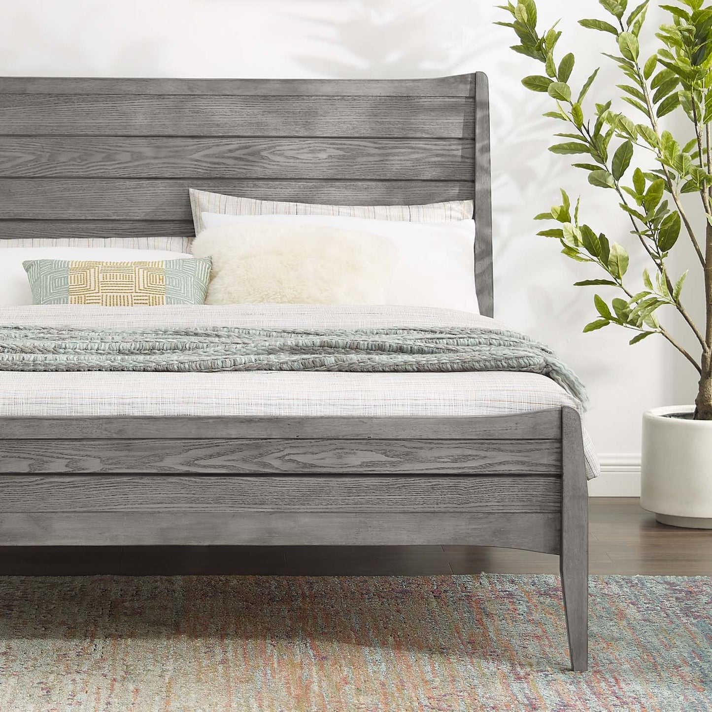 Eva Cane Platform Bed