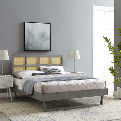 Ela Cane Platform Bed