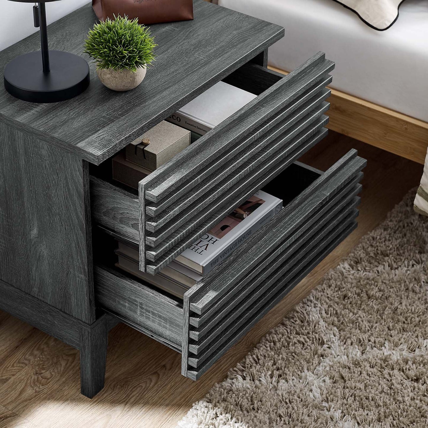 Iva 2-Drawer Nightstand