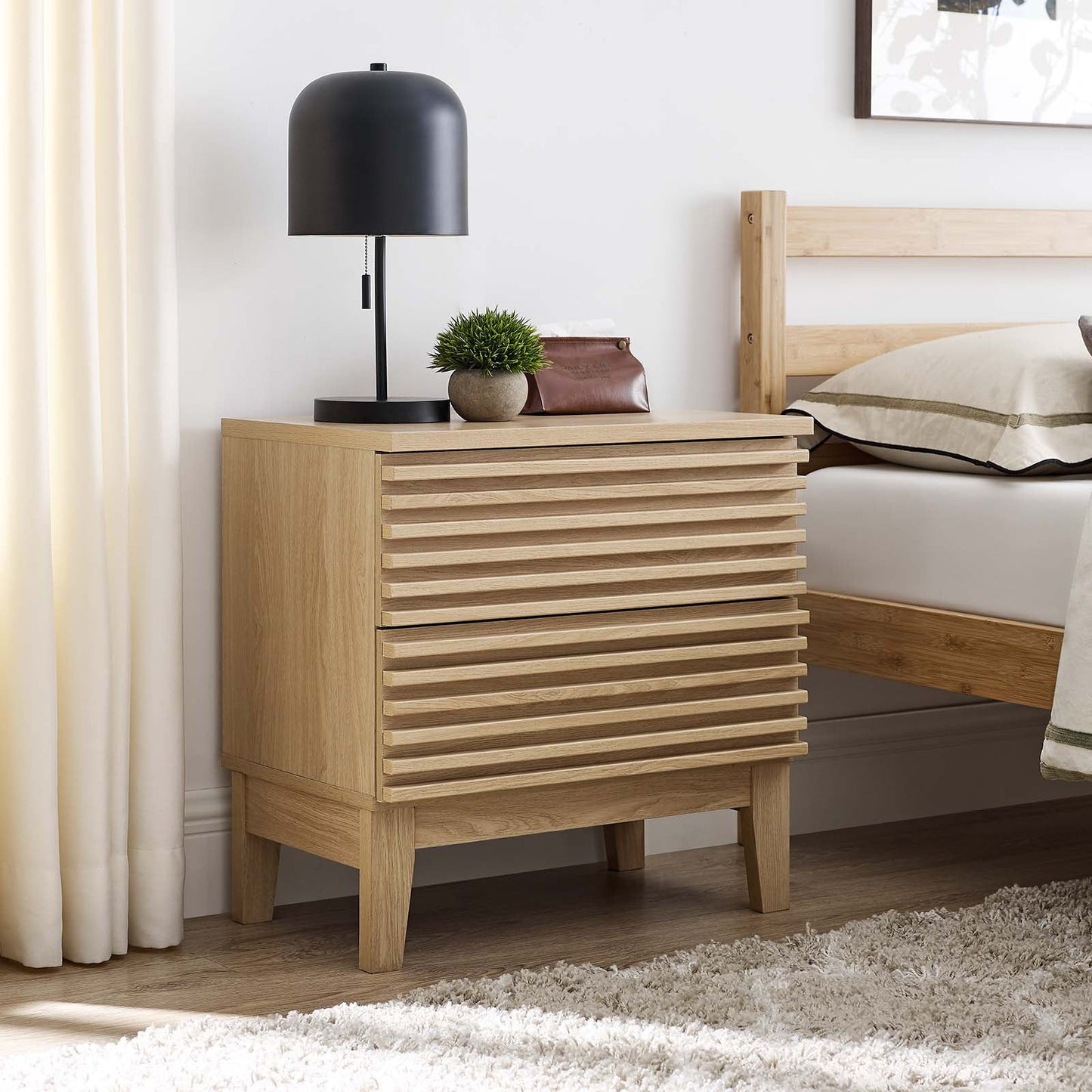 Iva 2-Drawer Nightstand