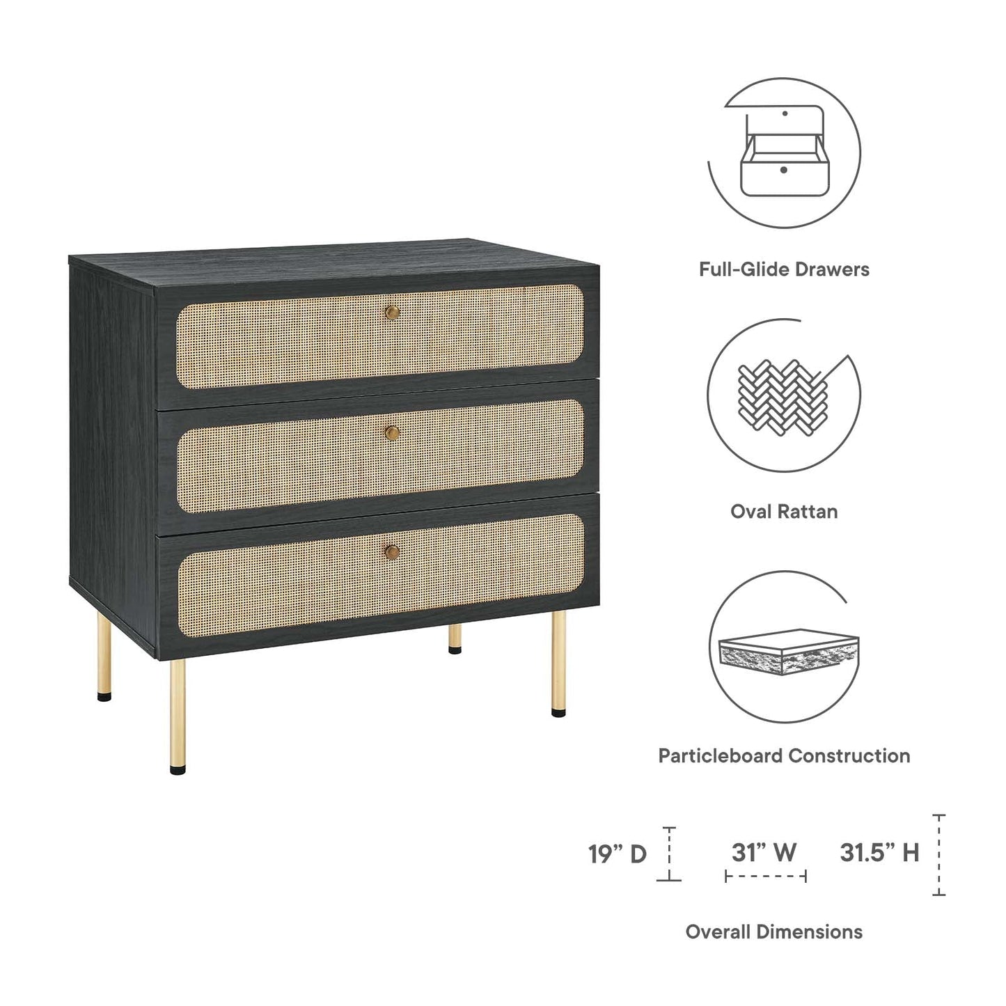 Cel 3-Drawer Chest