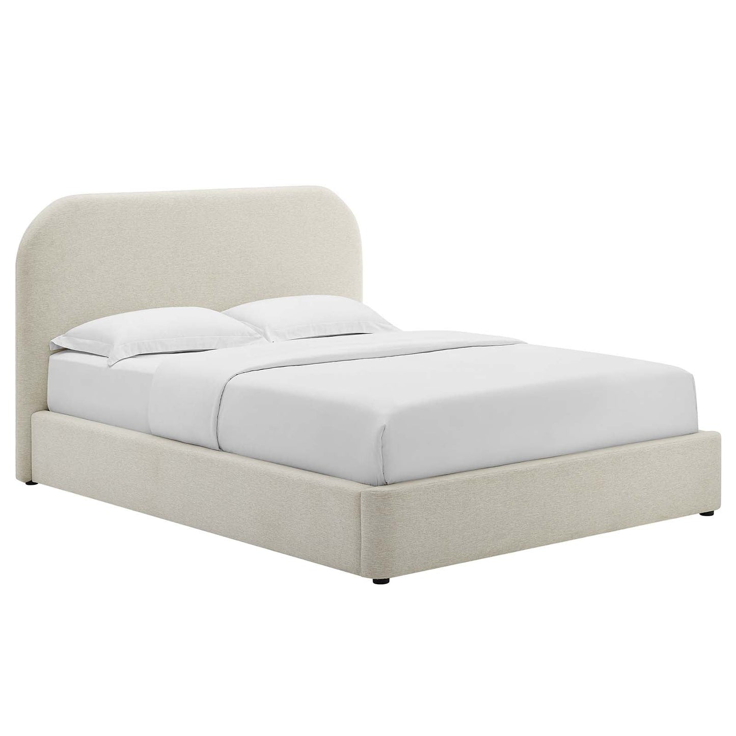 Kajal Upholstered Curved Platform Bed