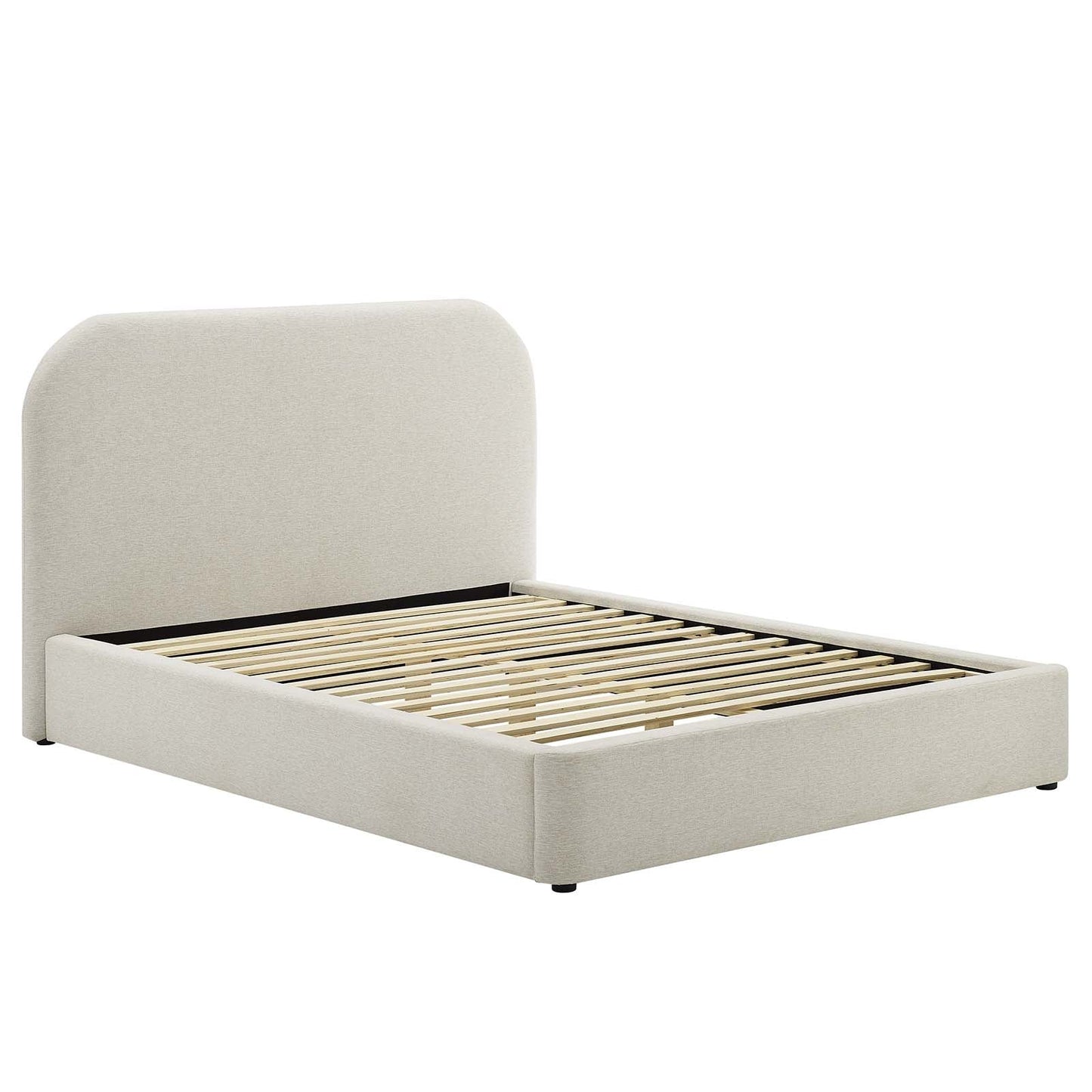 Kajal Upholstered Curved Platform Bed