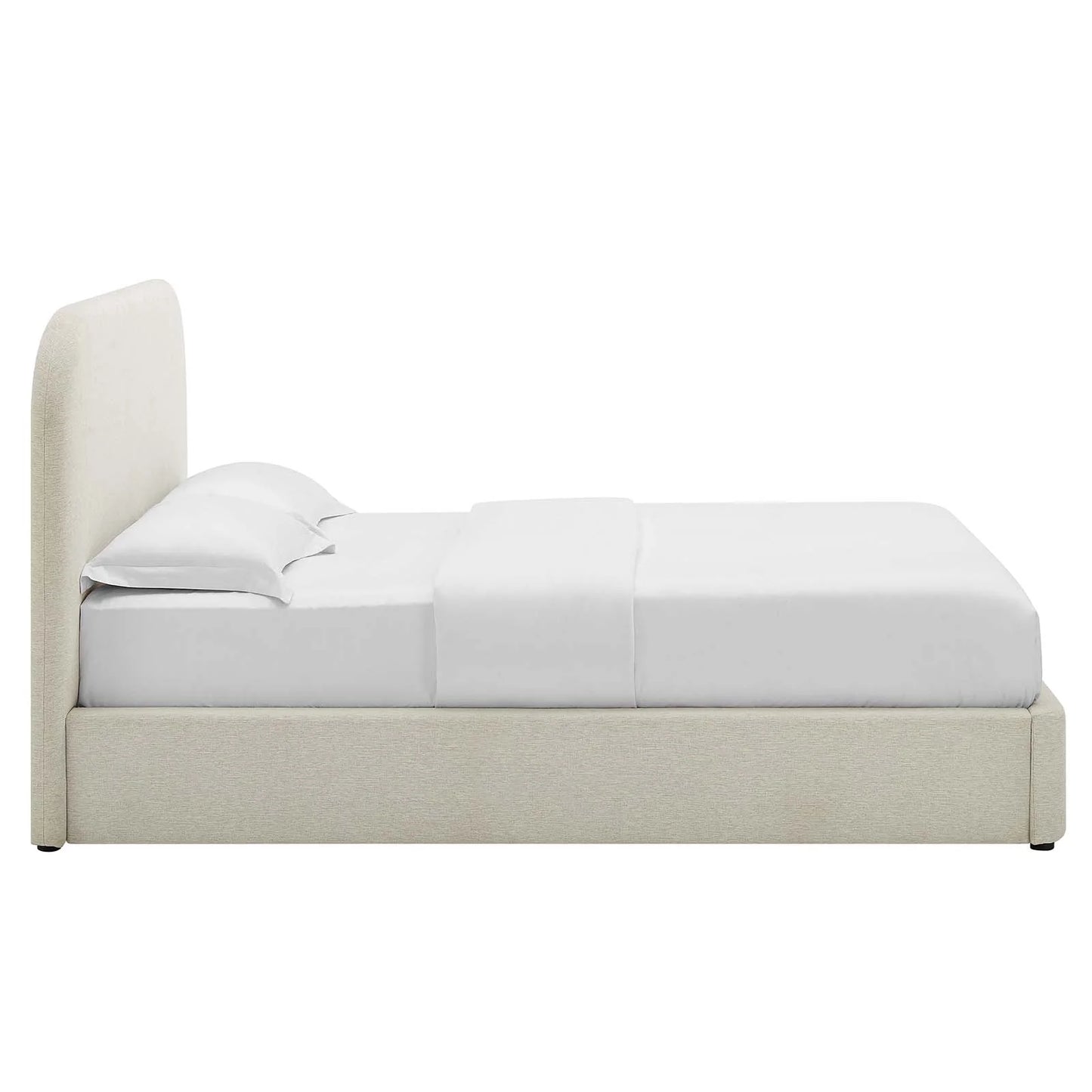 Kajal Upholstered Curved Platform Bed