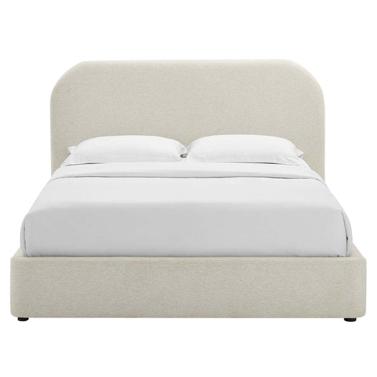 Kajal Upholstered Curved Platform Bed