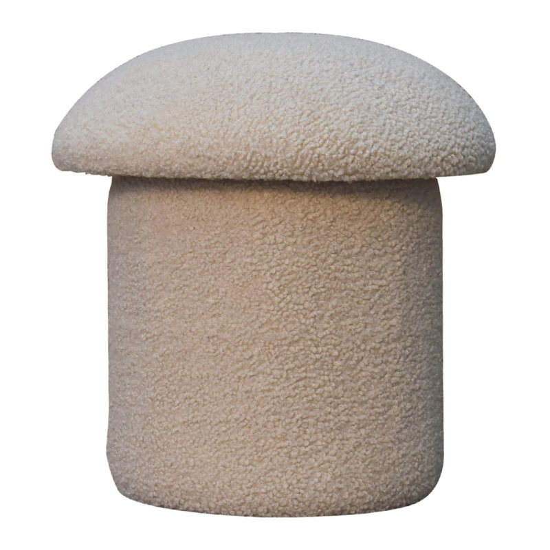 Mushroom Boucle Stool