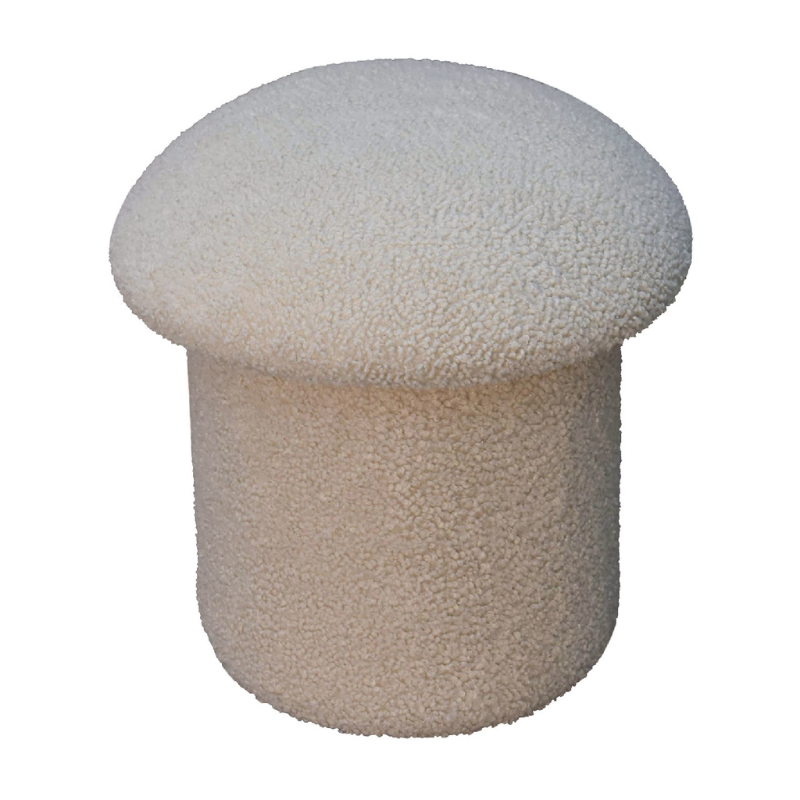 Mushroom Boucle Stool