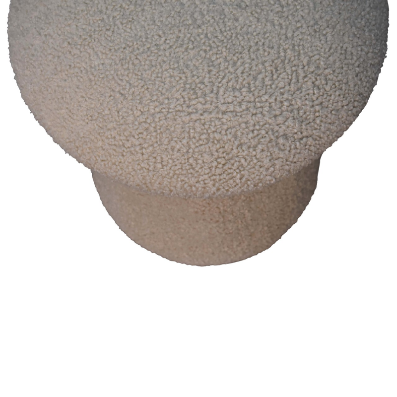 Mushroom Boucle Stool