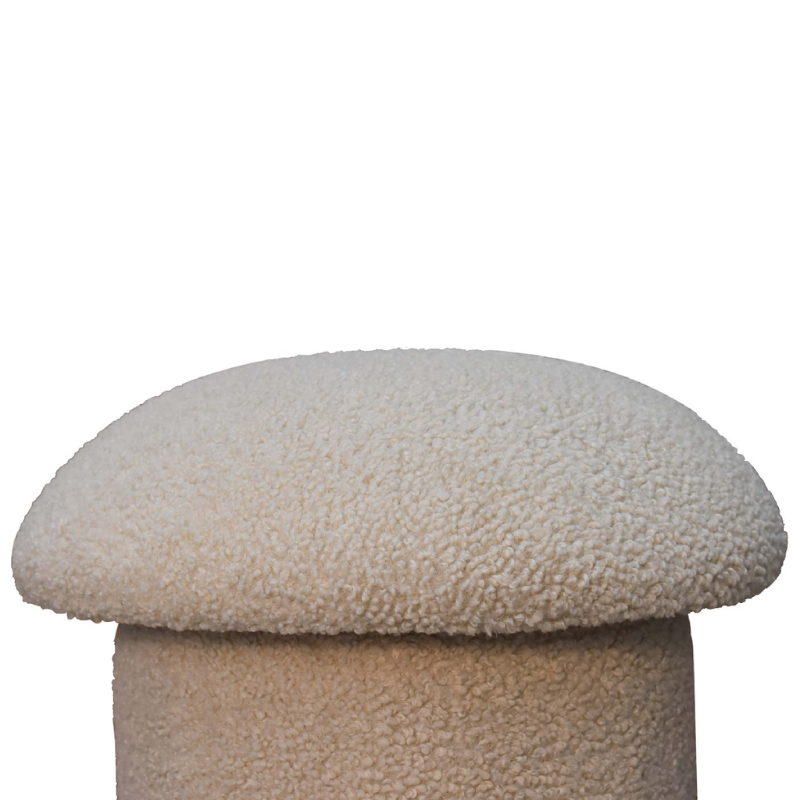 Mushroom Boucle Stool