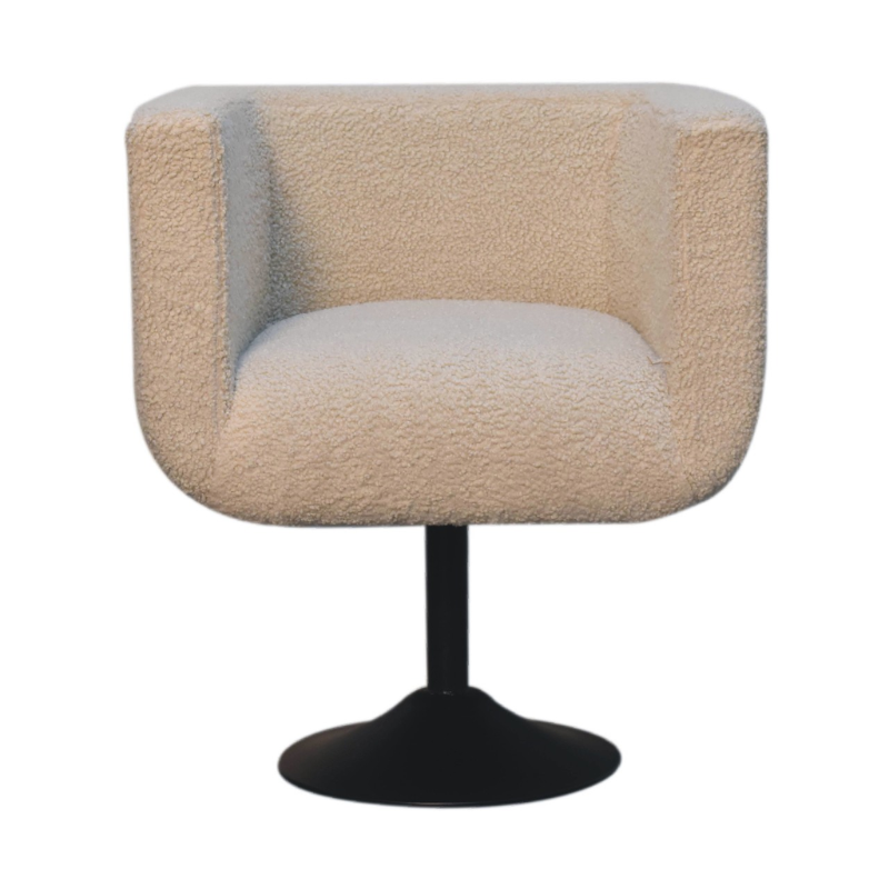 Lisder Boucle Swivel Chair